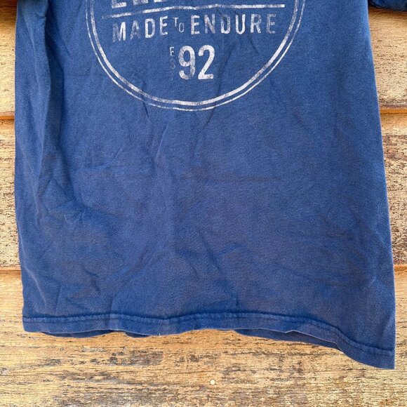 Element 92 Made to Endure Y2K Logo Graphic Navy Blue  Classic Skater Tee Shirt S - Picture 6 of 9